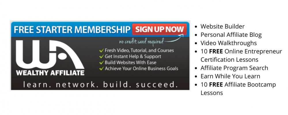 Wealthy Affiliate FREE Starter Membership Sign Up